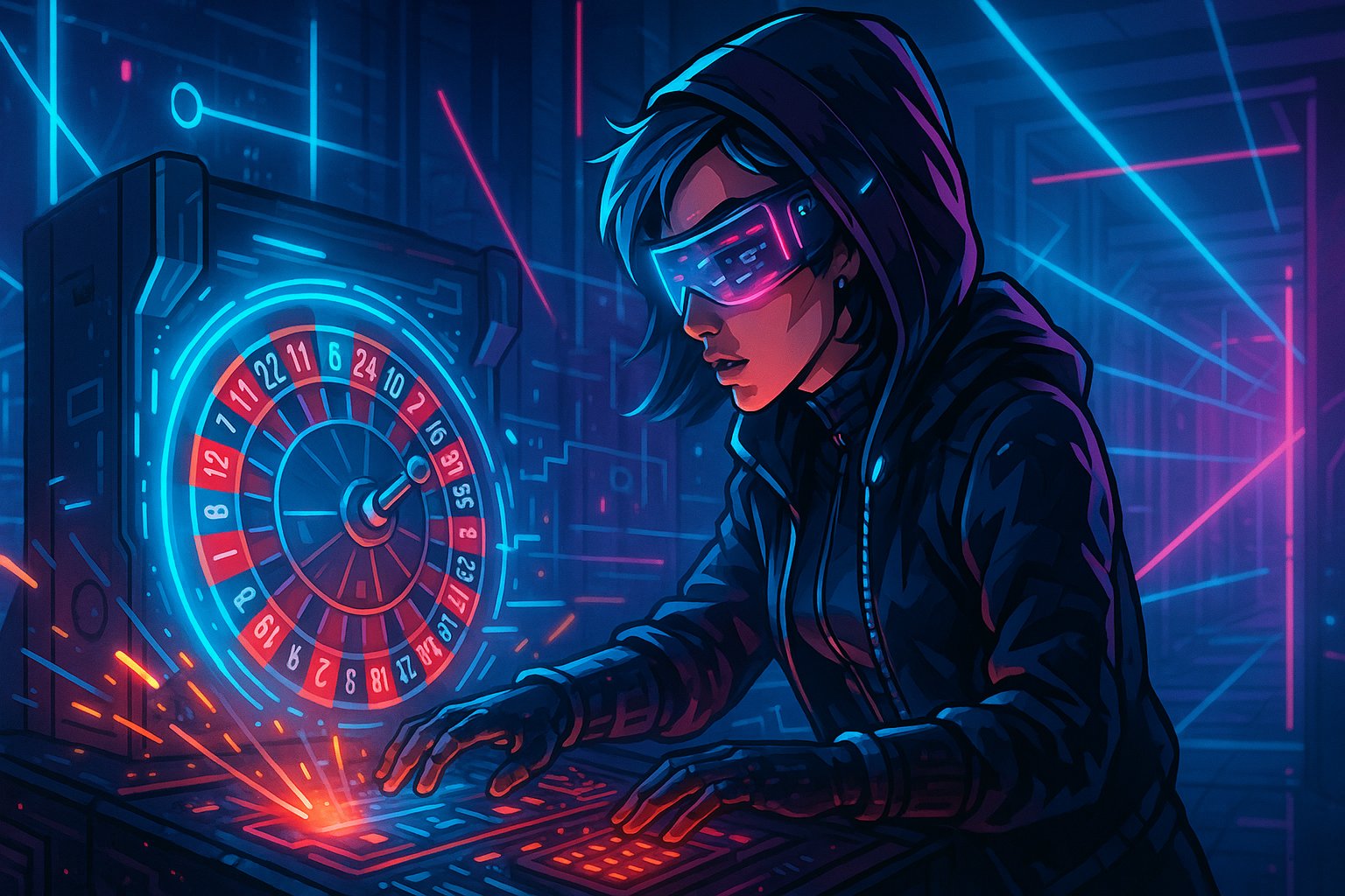 Simbol kunci digital dan perlindungan data dalam layanan hiburan online